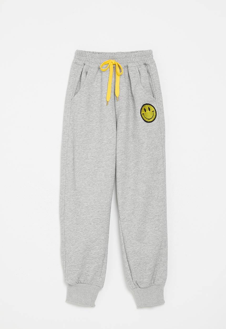 Pop Candy - Cuff jogger - grey & yellow