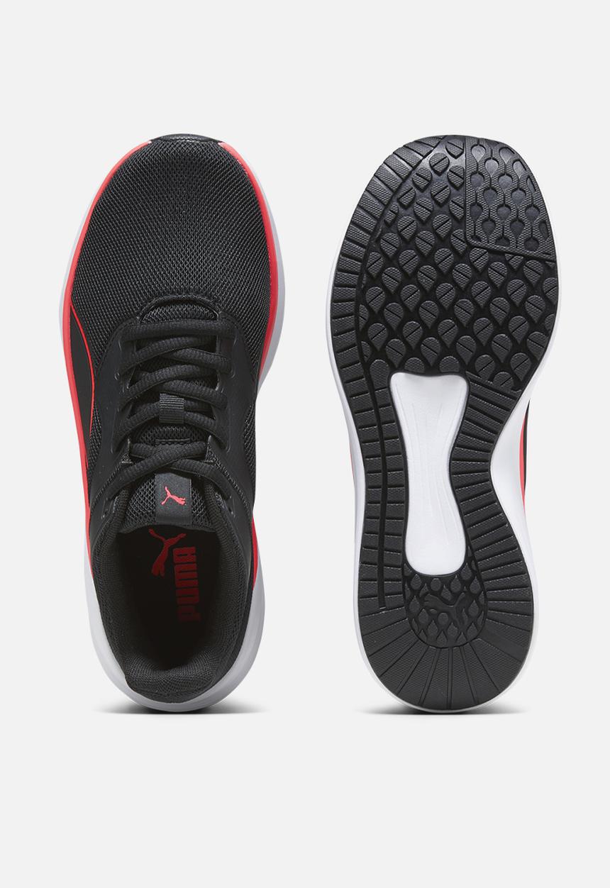 PUMA - Transport Jr - Puma Black/Fire Orchid
