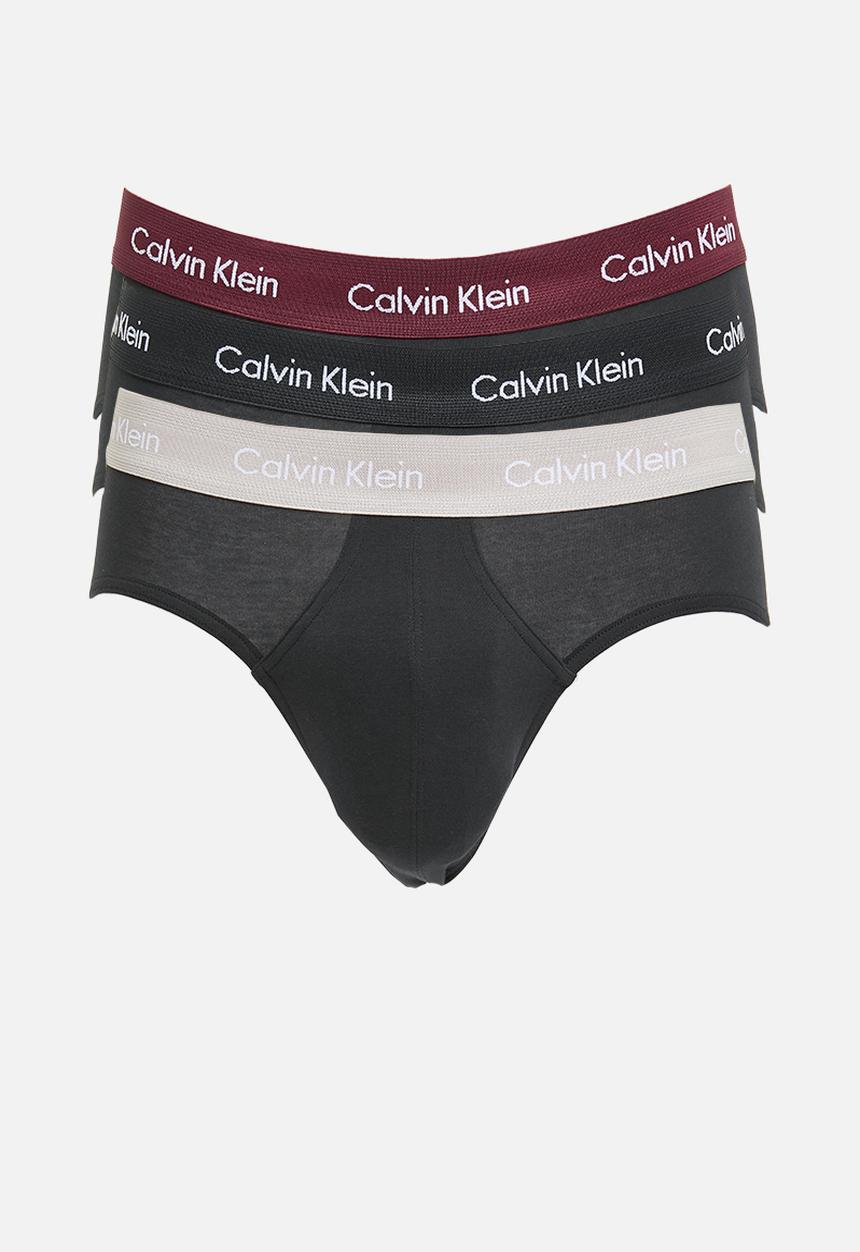 Calvin Klein - Hip brief 3 pack - b- black, tawny port, porpoise wbs