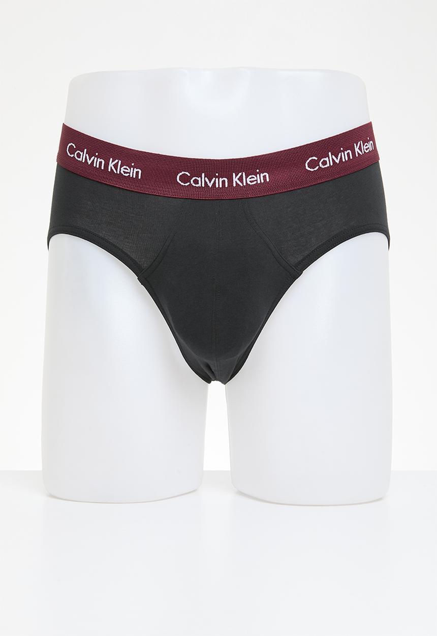 Calvin Klein - Hip brief 3 pack - b- black, tawny port, porpoise wbs