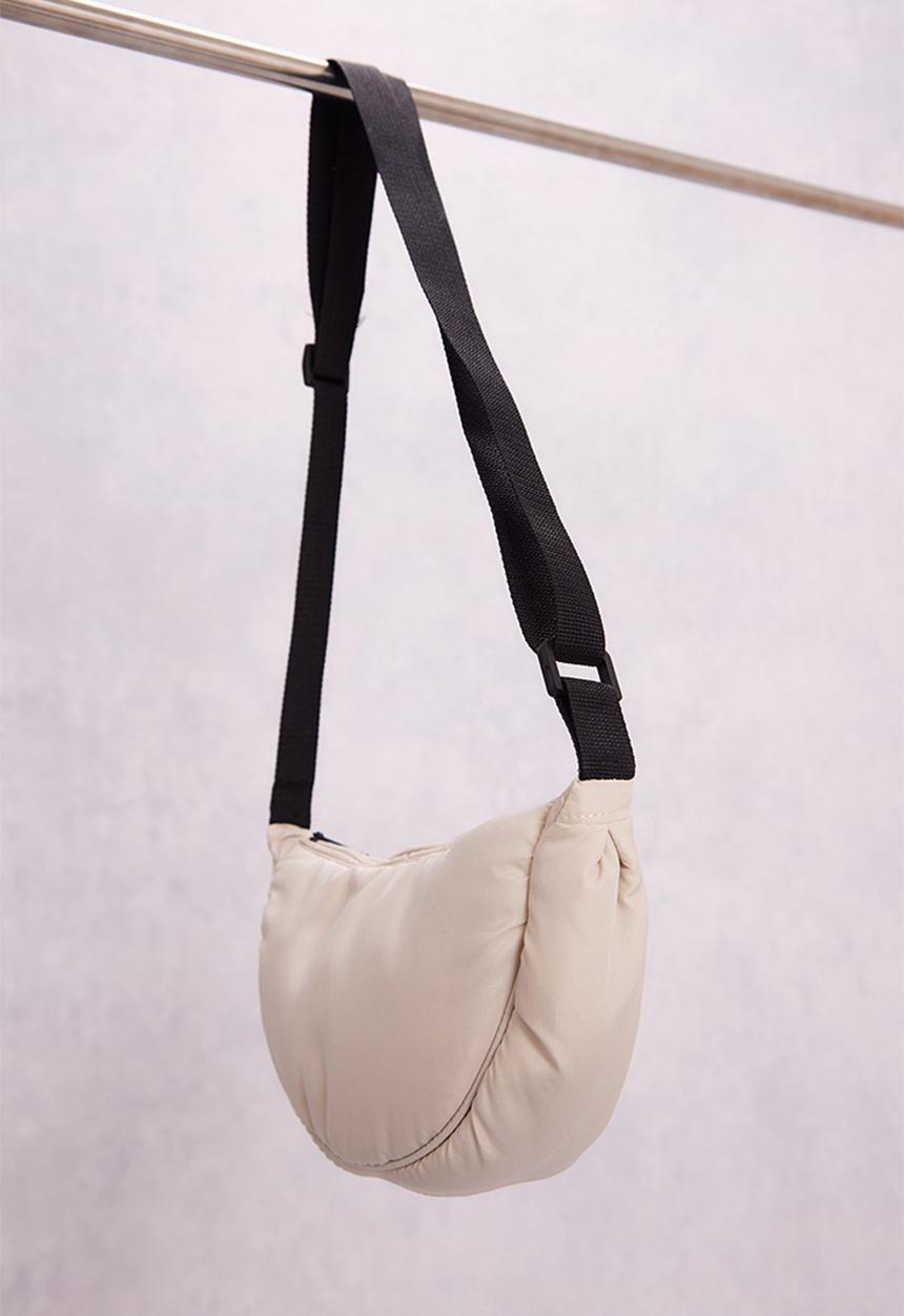 PrettyLittleThing - Stone nylon moon bum bag - stone