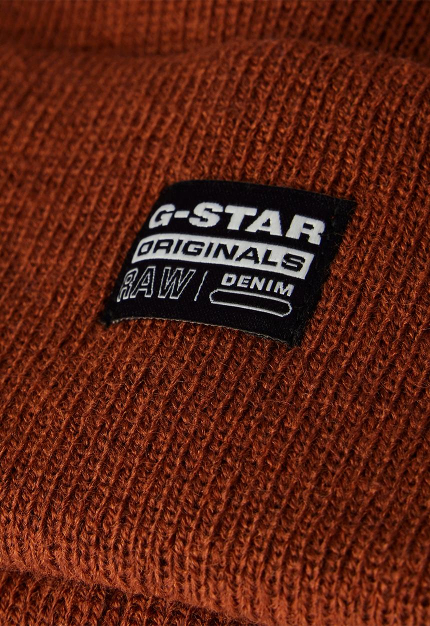 G-STAR - Effo Long Beanie - auburn