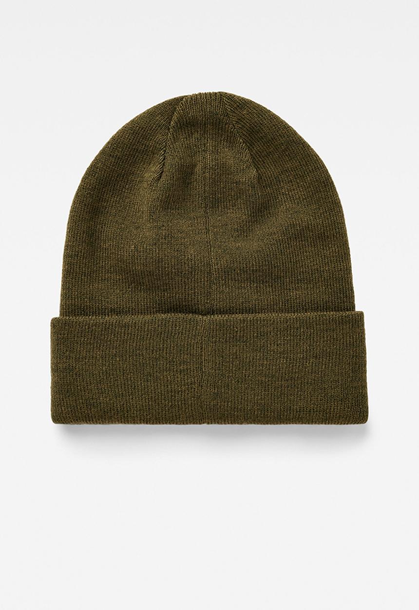 G-STAR - Effo Long Beanie - dark olive