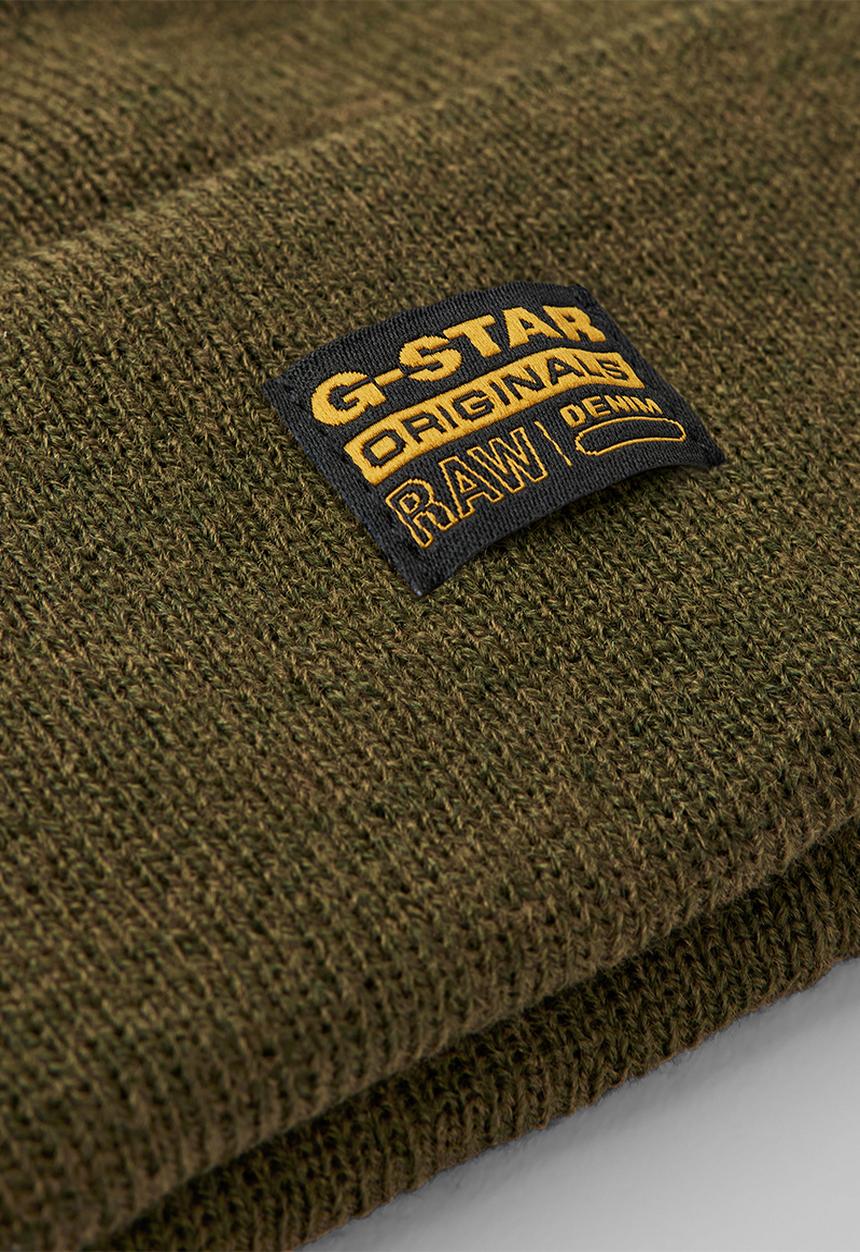 G-STAR - Effo Long Beanie - dark olive