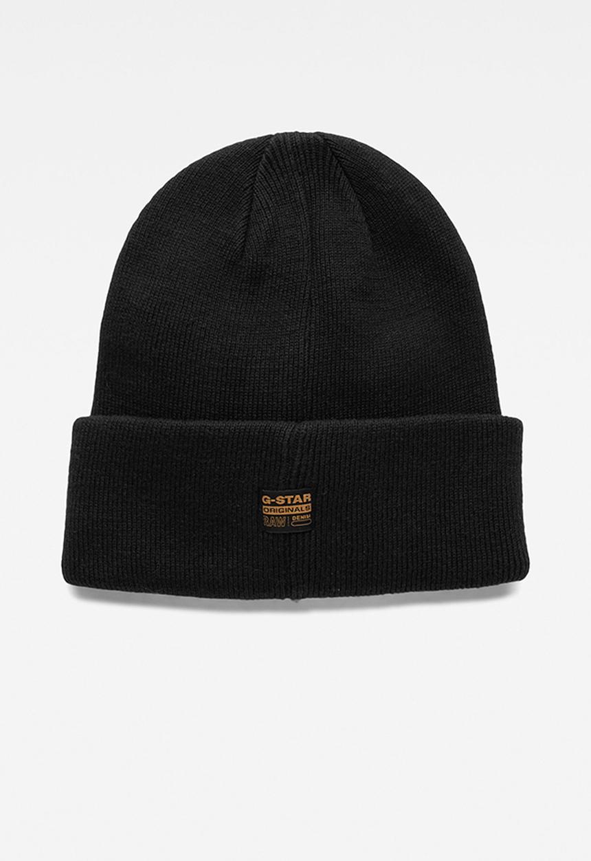 G-STAR - Effo raw aw long beanie - dk black