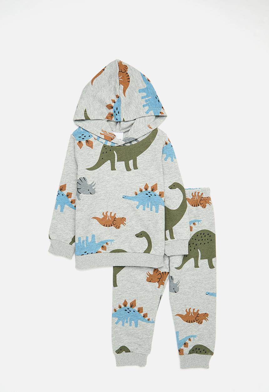 Pop Candy - Printed hooded track set - grey