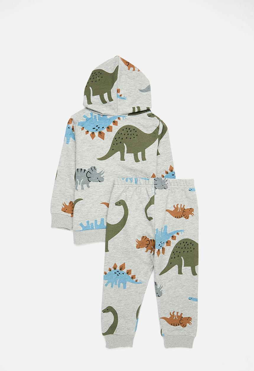 Pop Candy - Printed hooded track set - grey