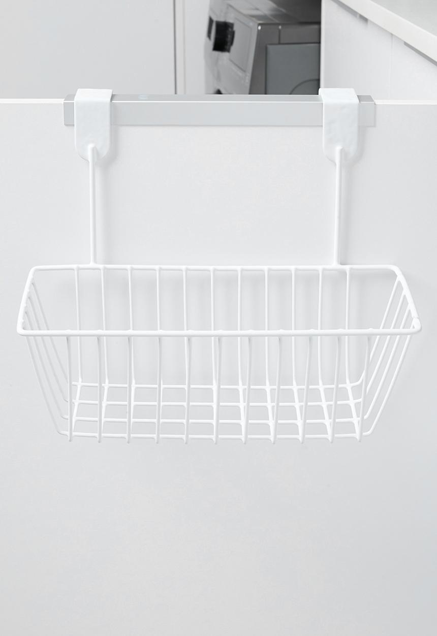 Storage Solutions - Over the door mesh storage basket - white