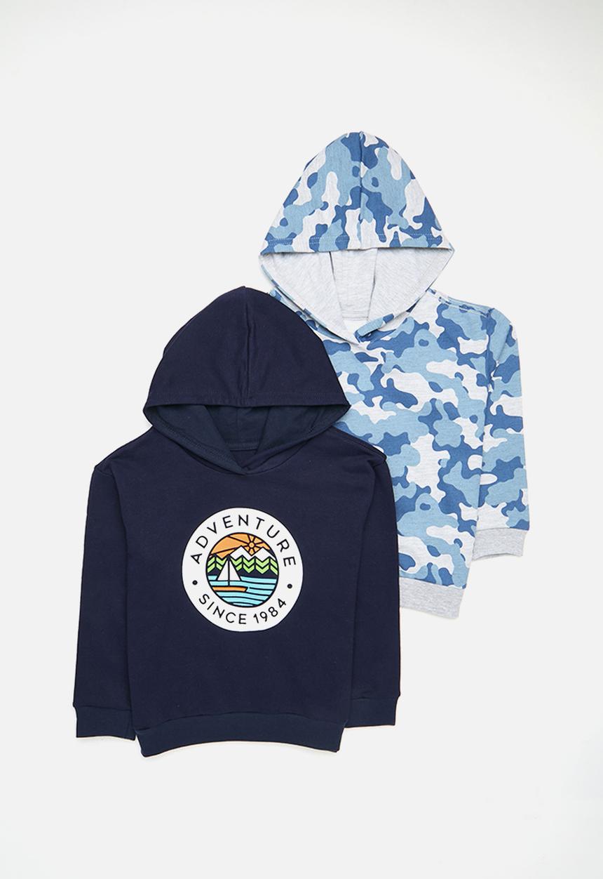 Pop Candy - 2 Pack hoodie - camo & navy