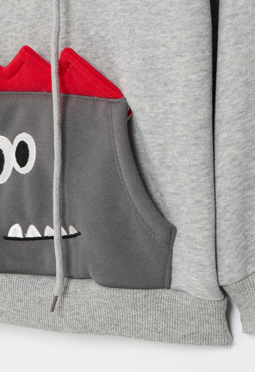 Pop Candy - Printed hoodie - grey
