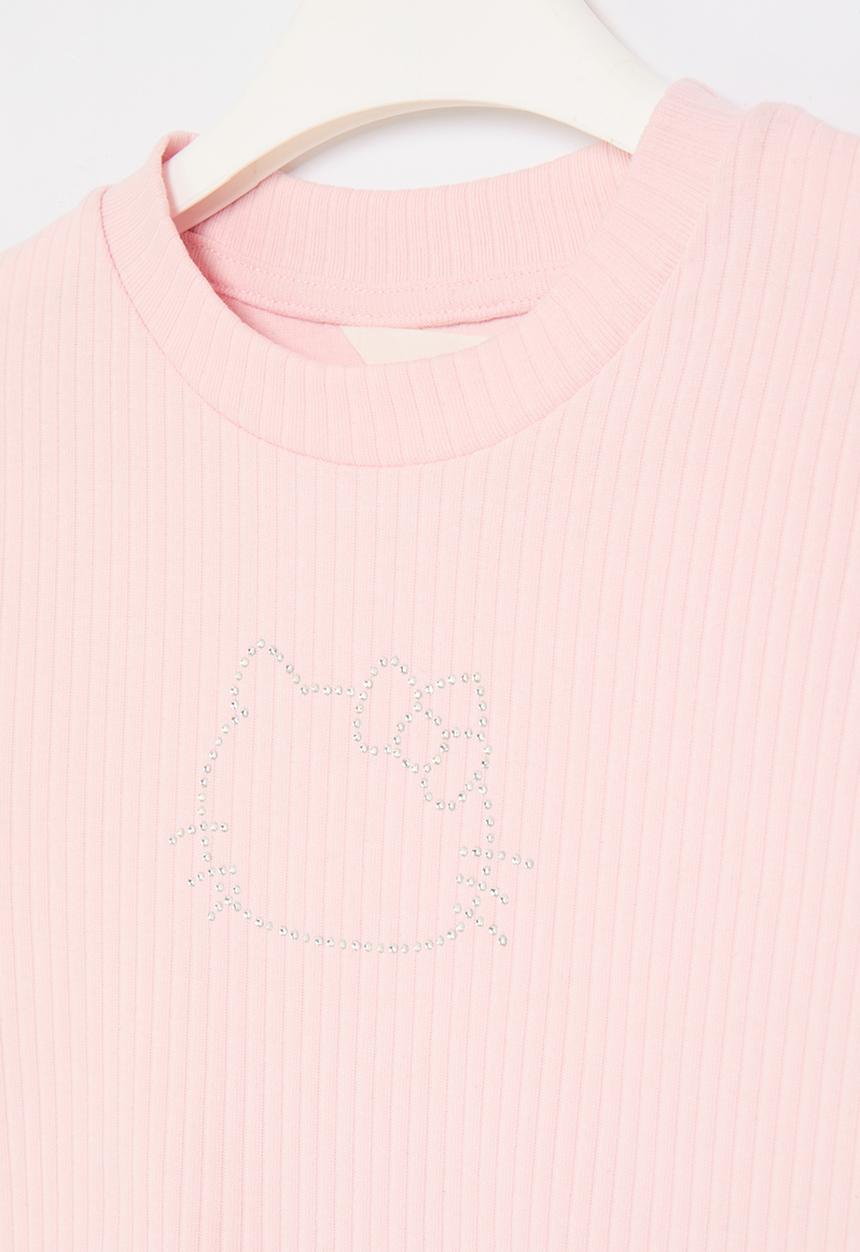 H&M - Printed jersey top - pink