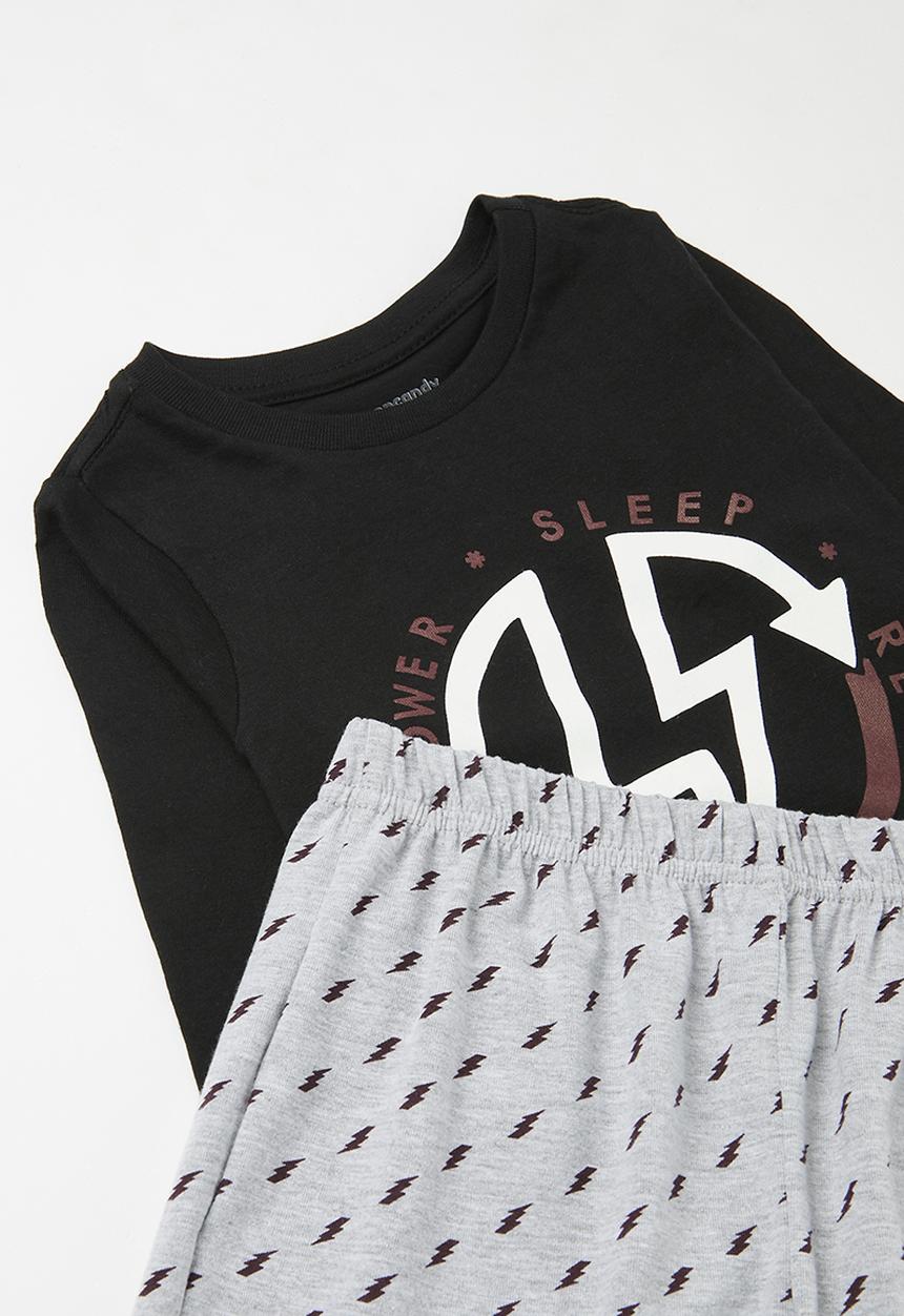 Pop Candy - Pj set - black & grey