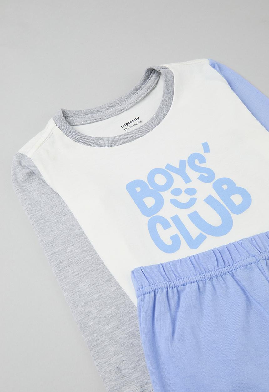 Pop Candy - Pj set - sky blue & white