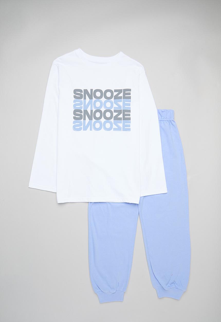 Pop Candy - Pj set - white & blue 