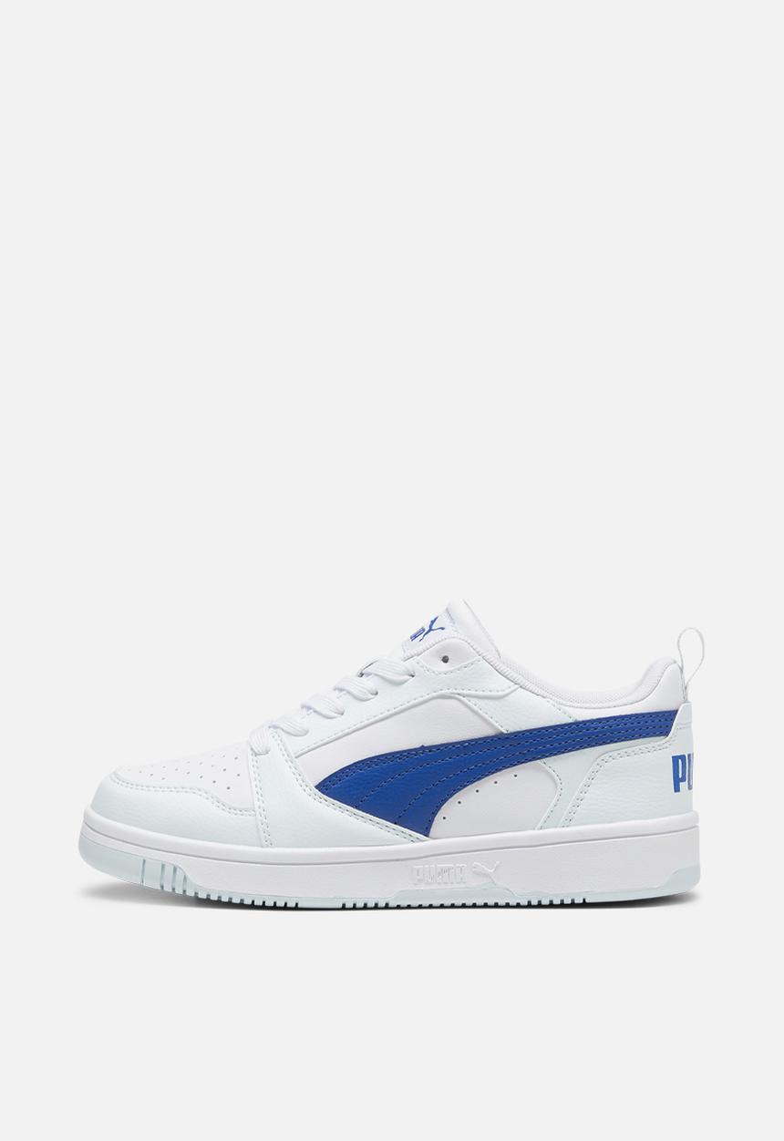 PUMA - Puma Rebound V6 Lo Jr - Puma White/Cobalt