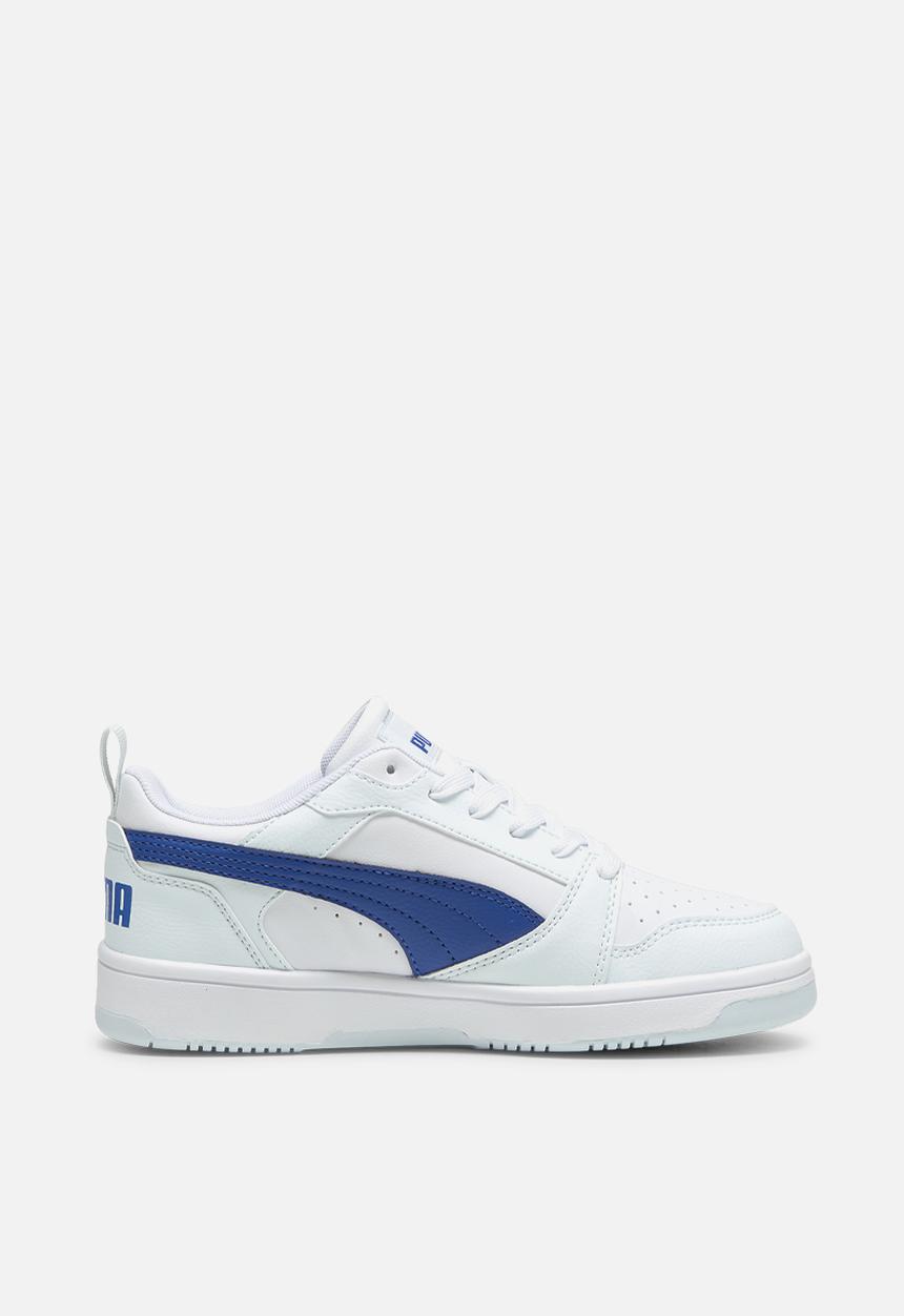 PUMA - Puma Rebound V6 Lo Jr - Puma White/Cobalt