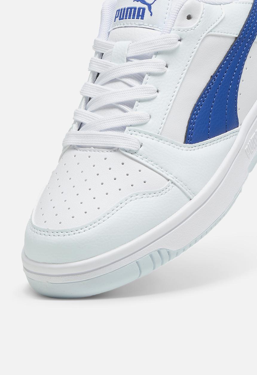 PUMA - Puma Rebound V6 Lo Jr - Puma White/Cobalt