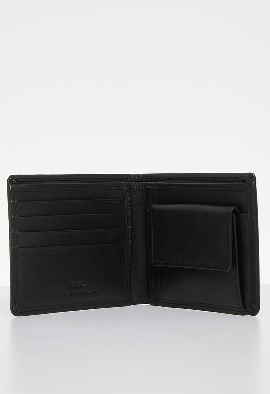 POLO - Billfold With Coin Section - Black