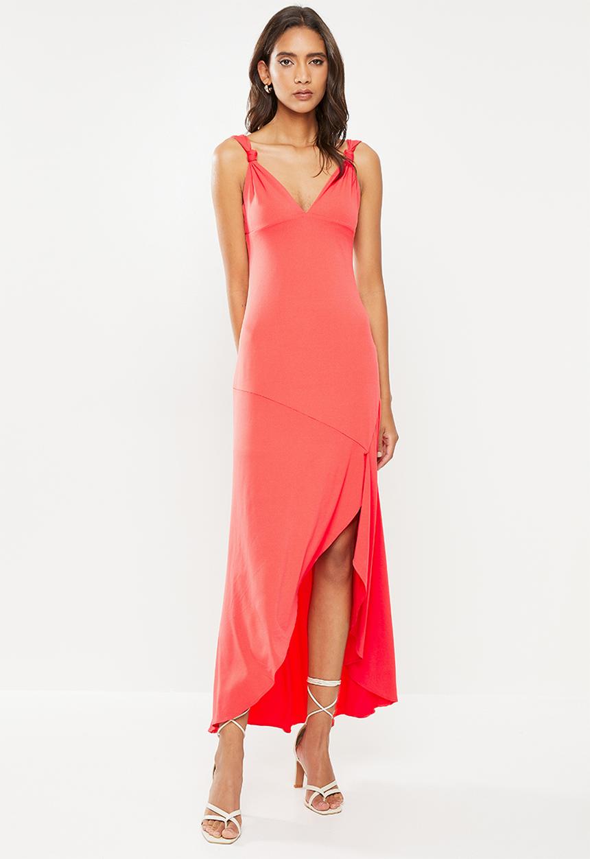 GUESS - Sleeveless myla rose maxi dress - bright red