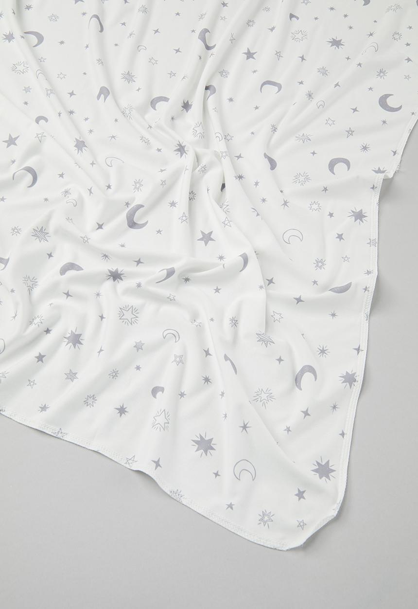 Pop Candy - Printed blanket and hat set - white
