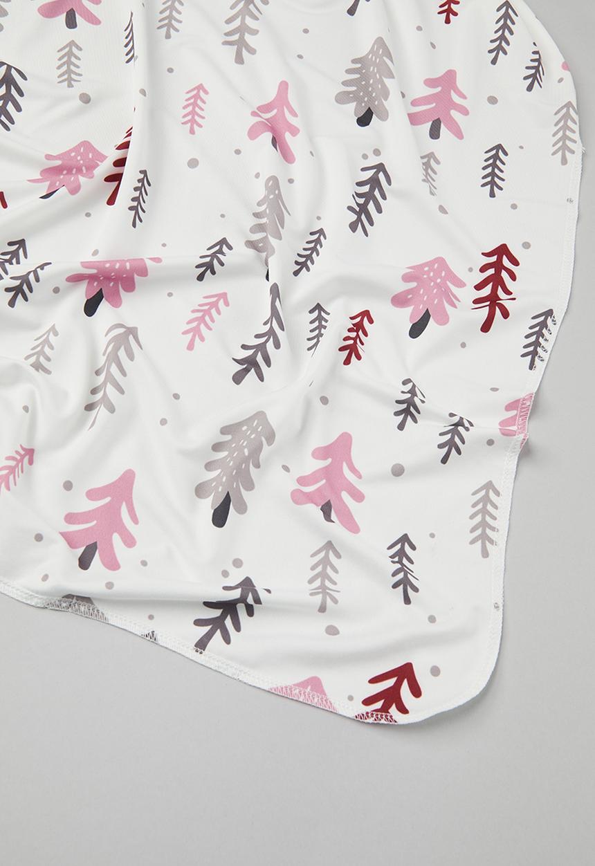 Pop Candy - Printed blanket & hat set - pink & white