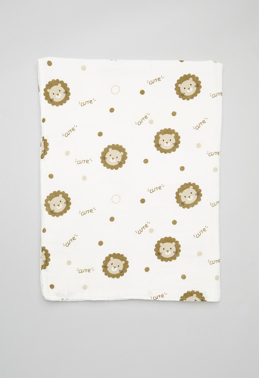 Pop Candy - Printed blanket - brown & white