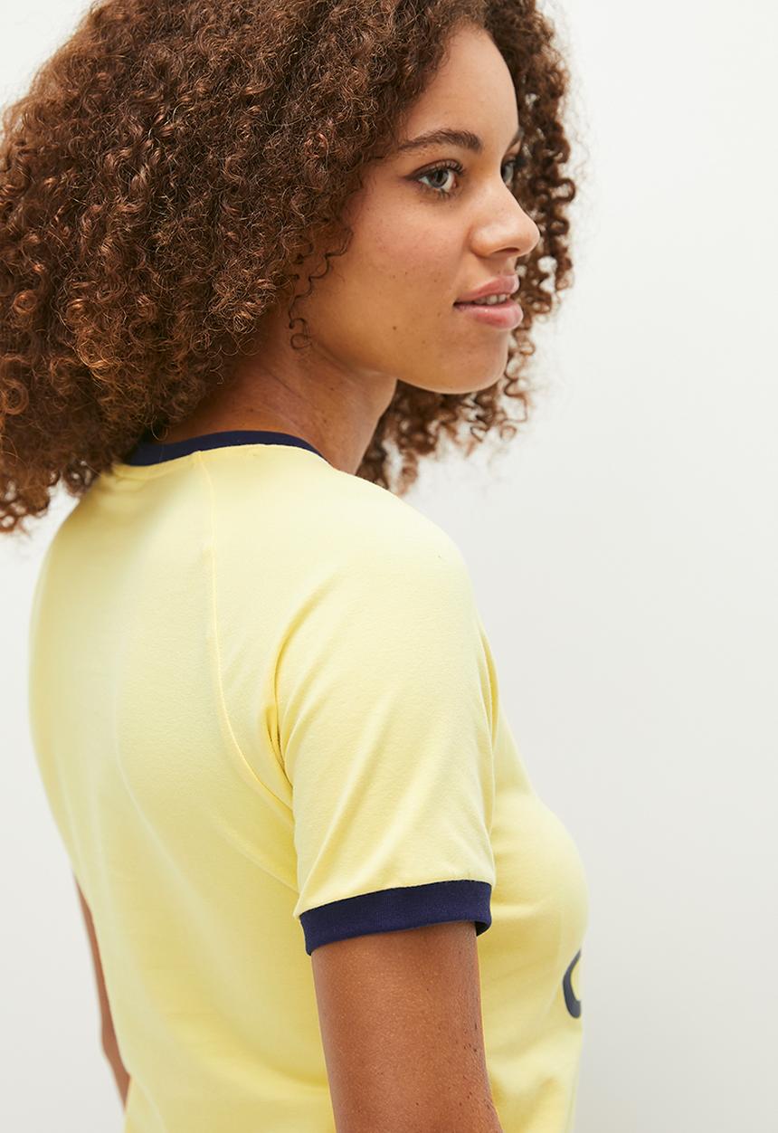 adidas Originals - Grad Crop T W - Almost Yellow