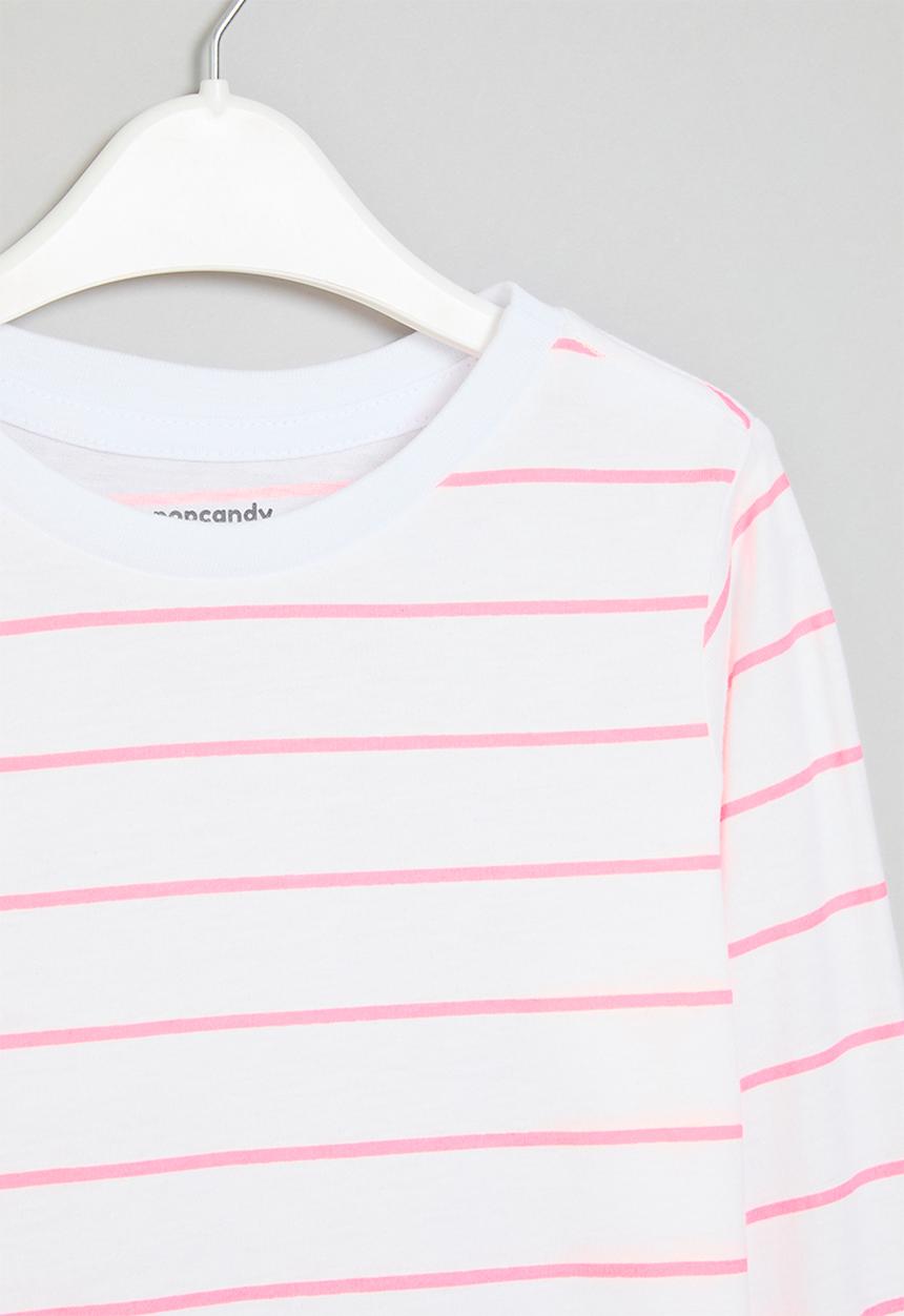 Pop Candy - Long sleeve printed tee - pink
