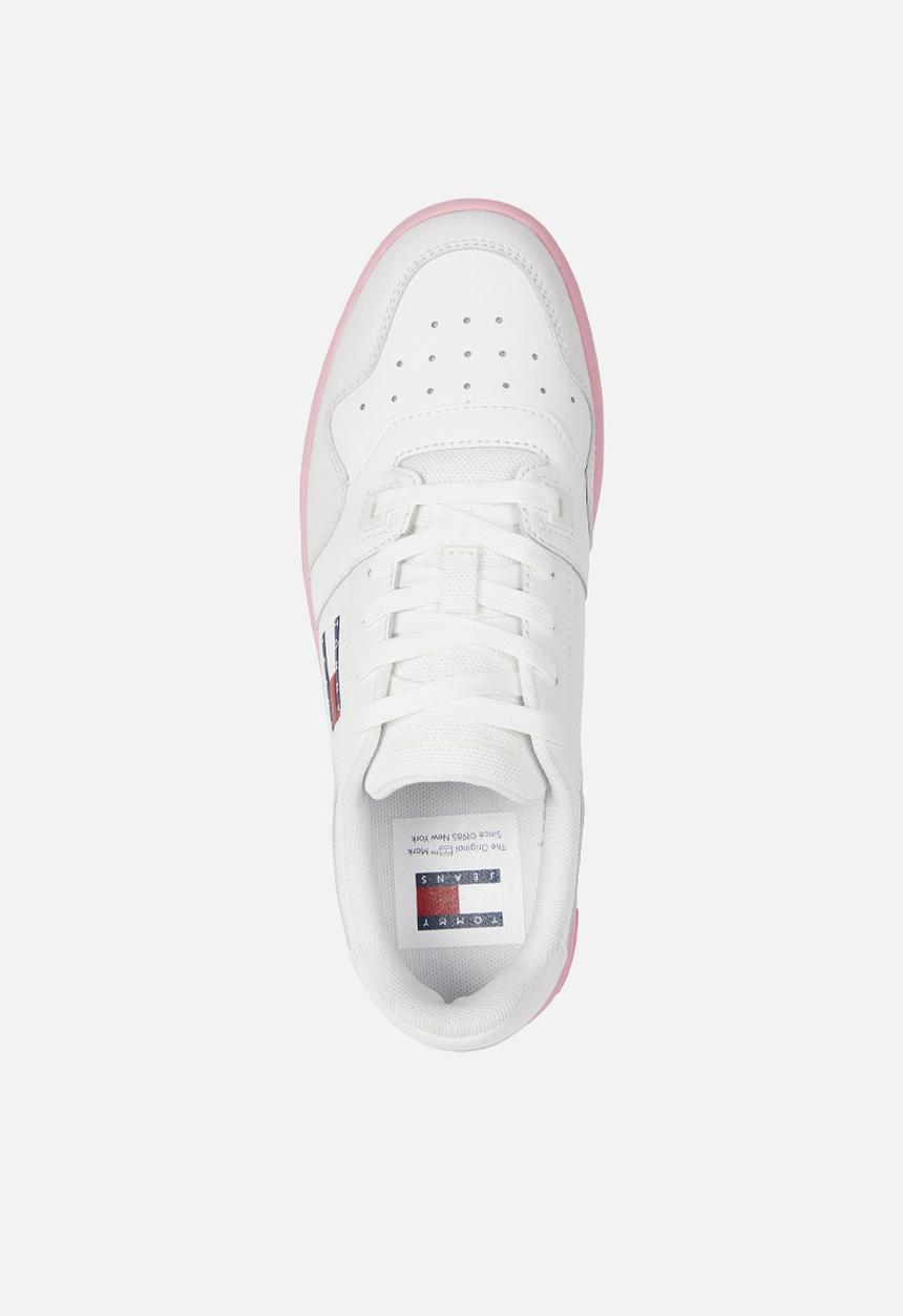 Tommy Hilfiger - TJW retro basket ess - ecru/pink alert
