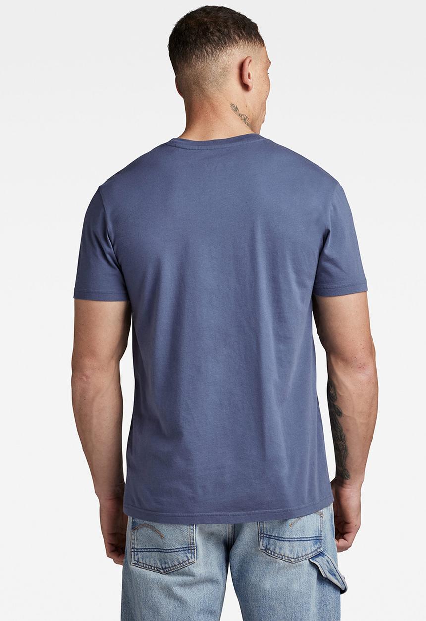 G-STAR - Distressed logo r t Compact jersey I o - vintage indigo