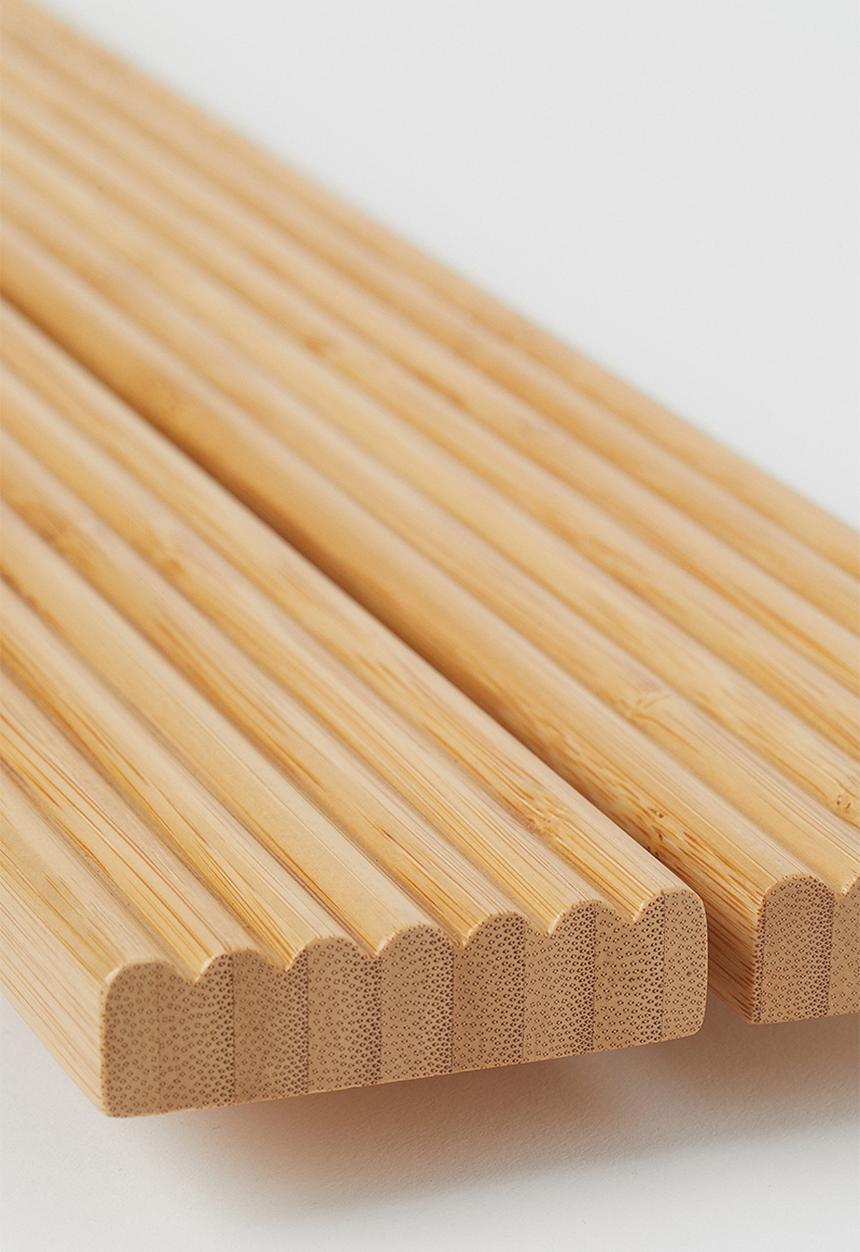 H&M - Bamboo bath rack - light beige