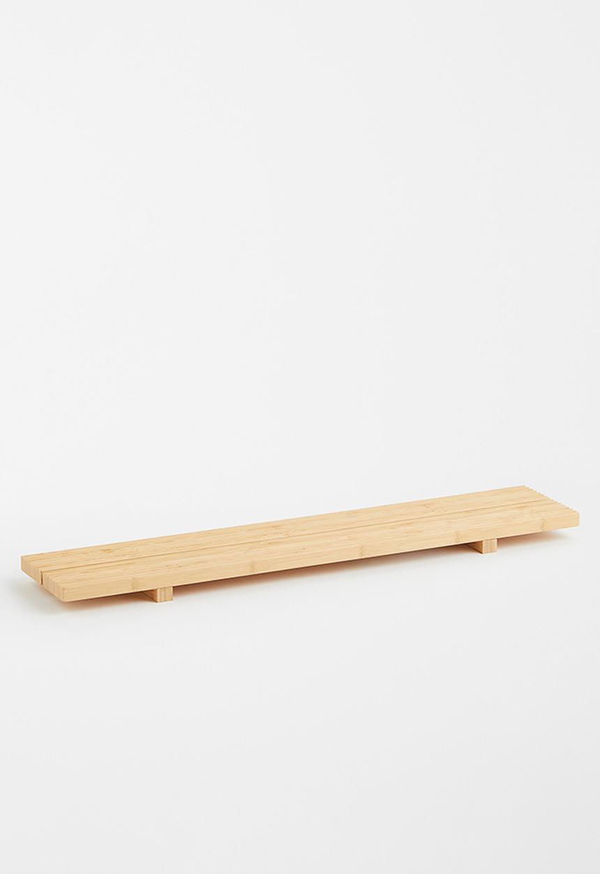 H&M - Bamboo bath rack - light beige