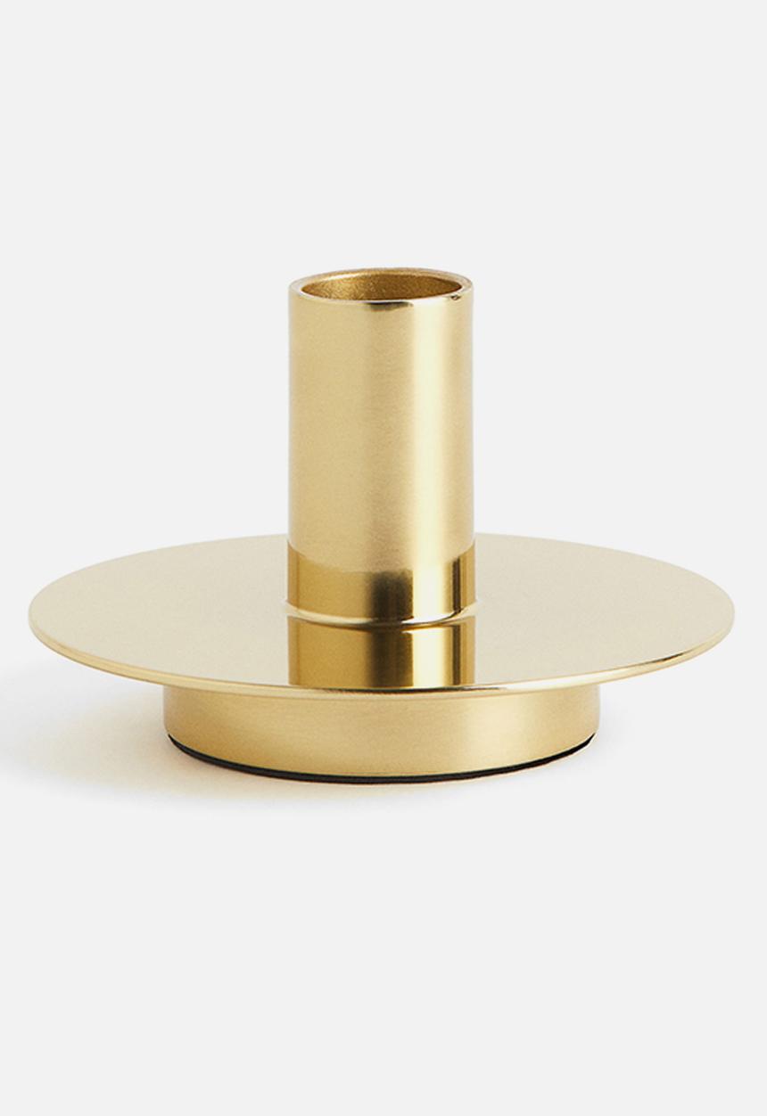 H&M - Metal candlestick - gold-coloured