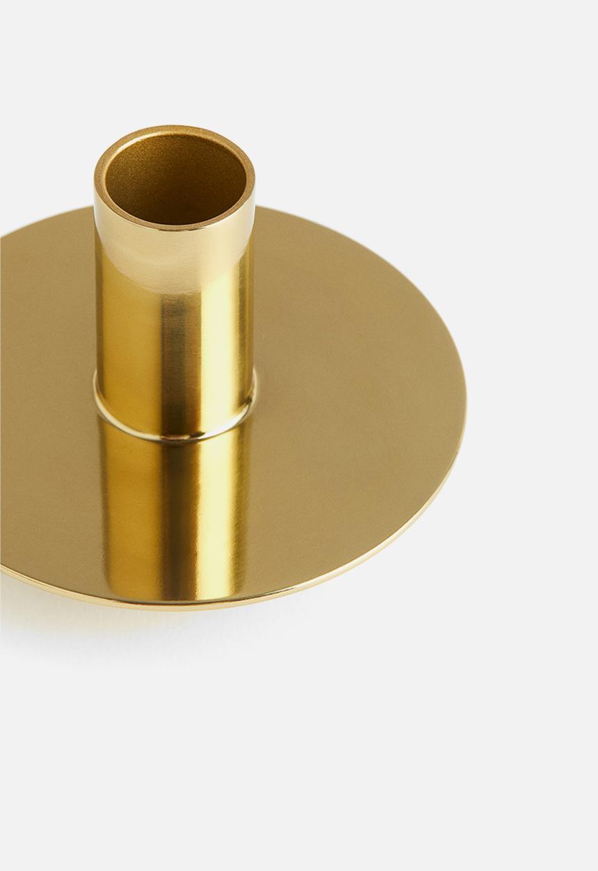 H&M - Metal candlestick - gold-coloured