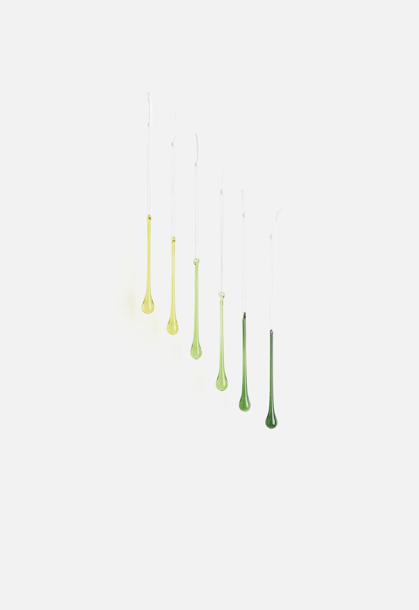 H&M - 6-pack glass easter decorations - multi