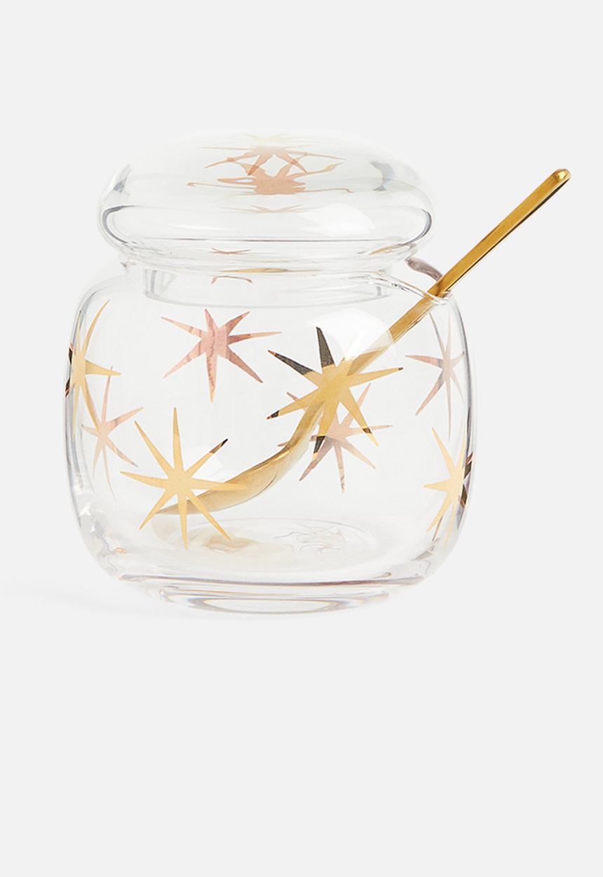 H&M - Glass marmalade jar - gold-coloured stars