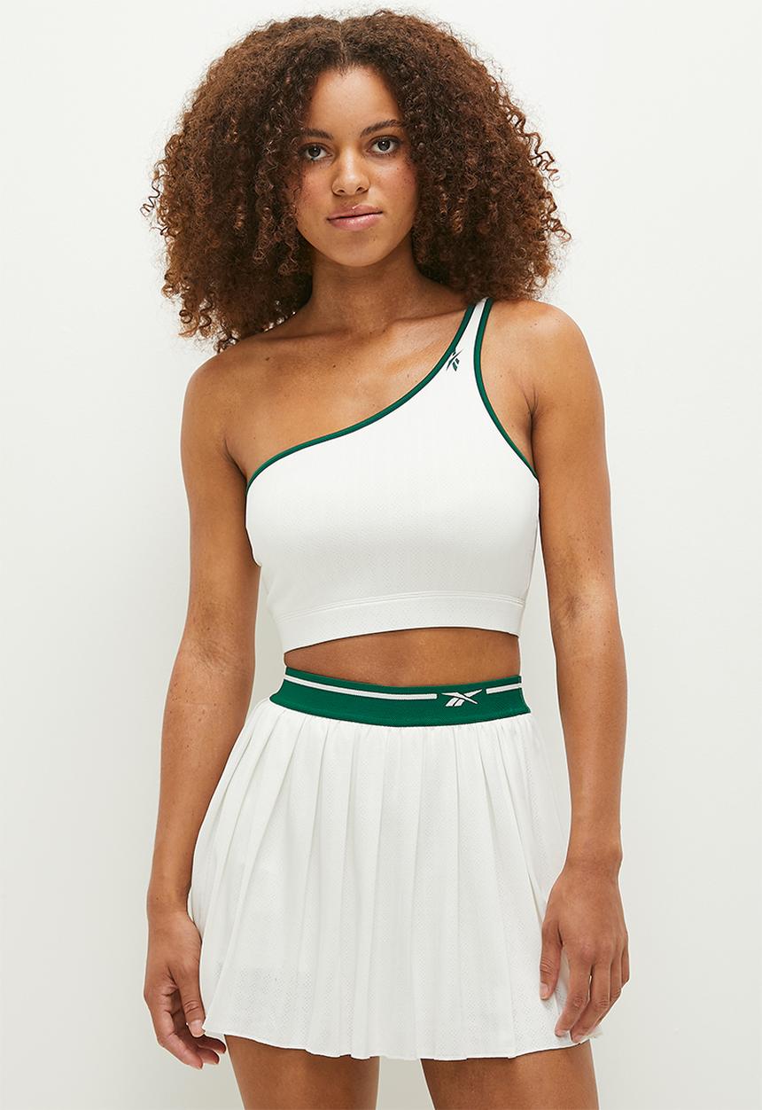 Reebok - Cl Q2 Cs Asym Bralette - Chalk