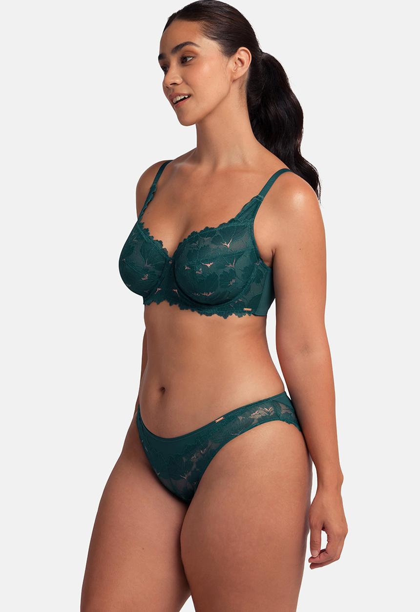 DORINA - Plus Hattie non padded wired bra - green