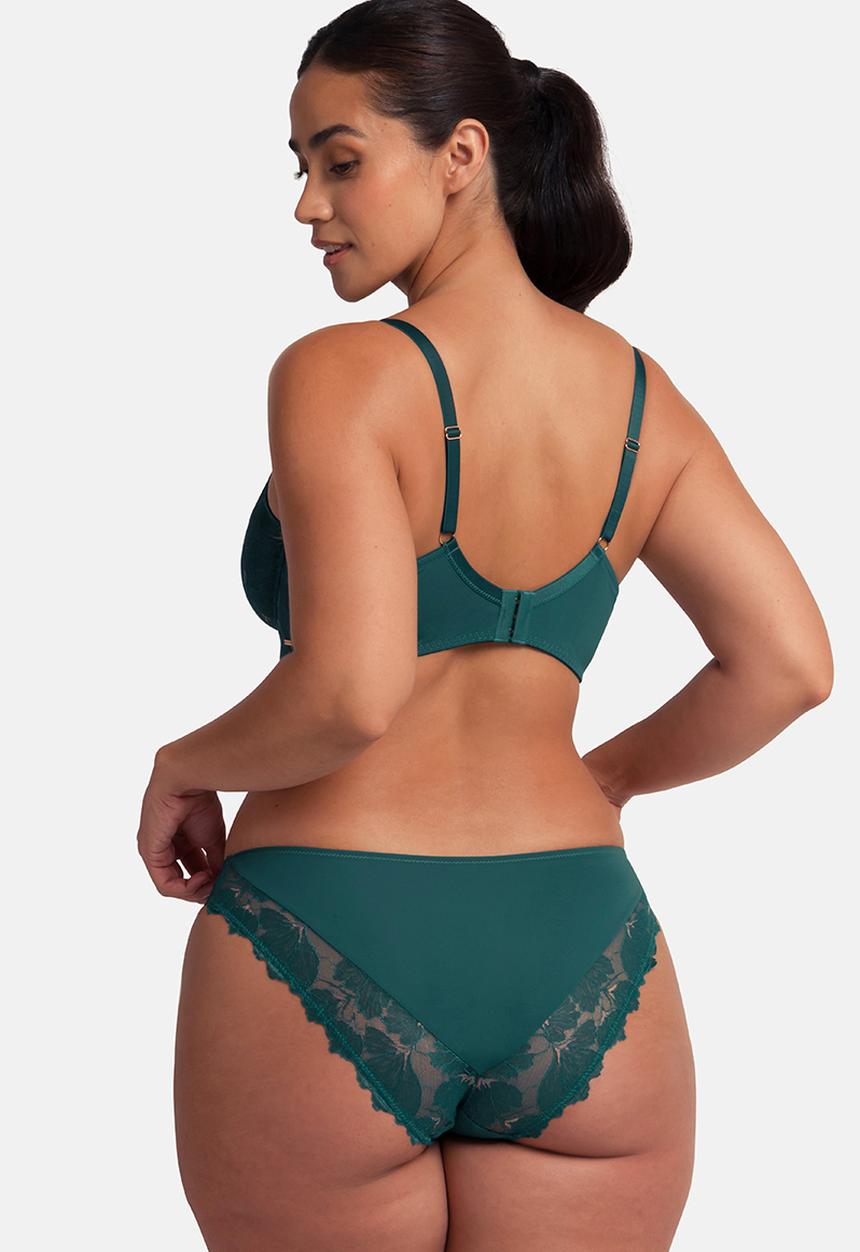 DORINA - Plus Hattie non padded wired bra - green
