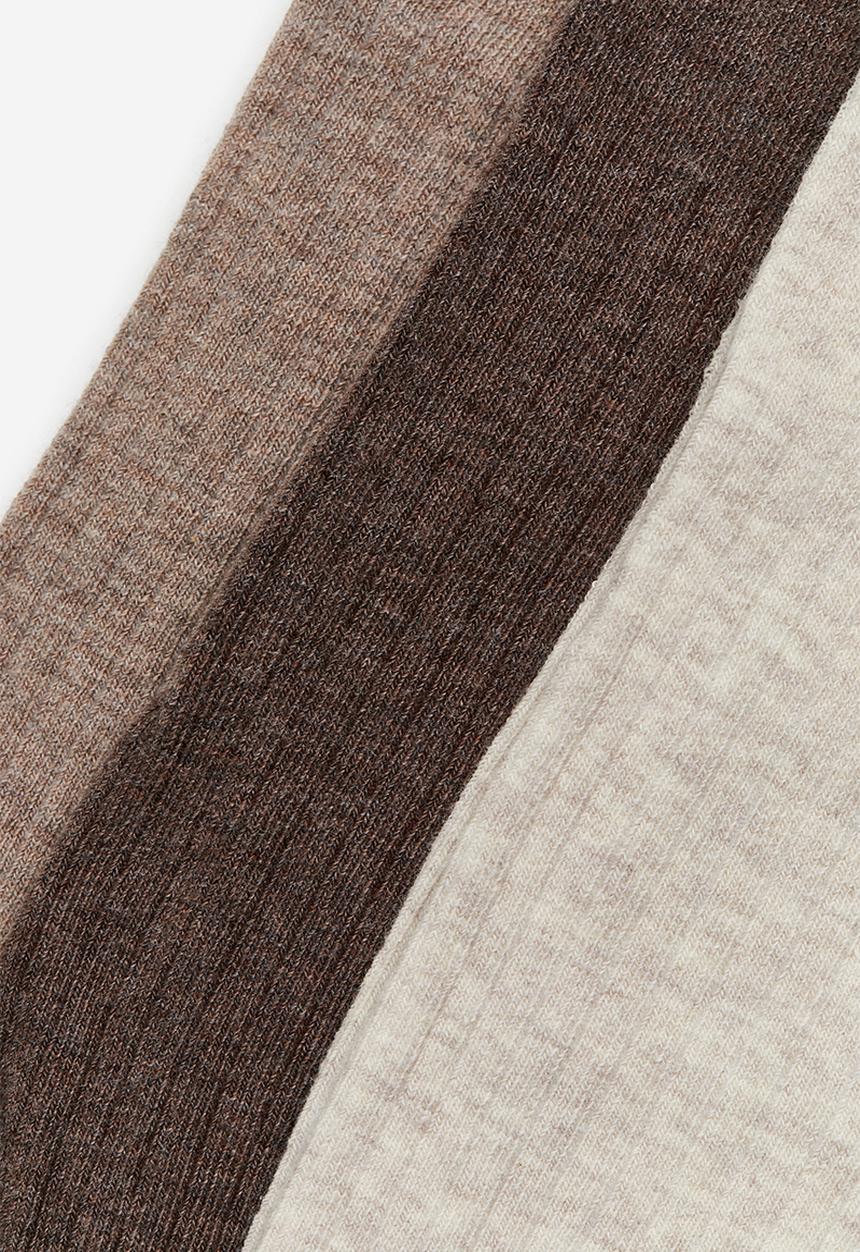 H&M - 3-Pack tights - brown & beige