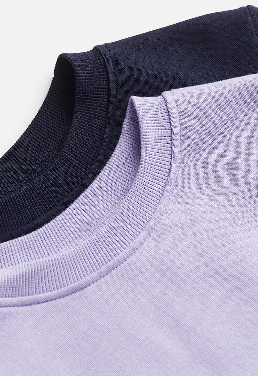 H&M - 2-Pack sweatshirts - light purple & navy blue