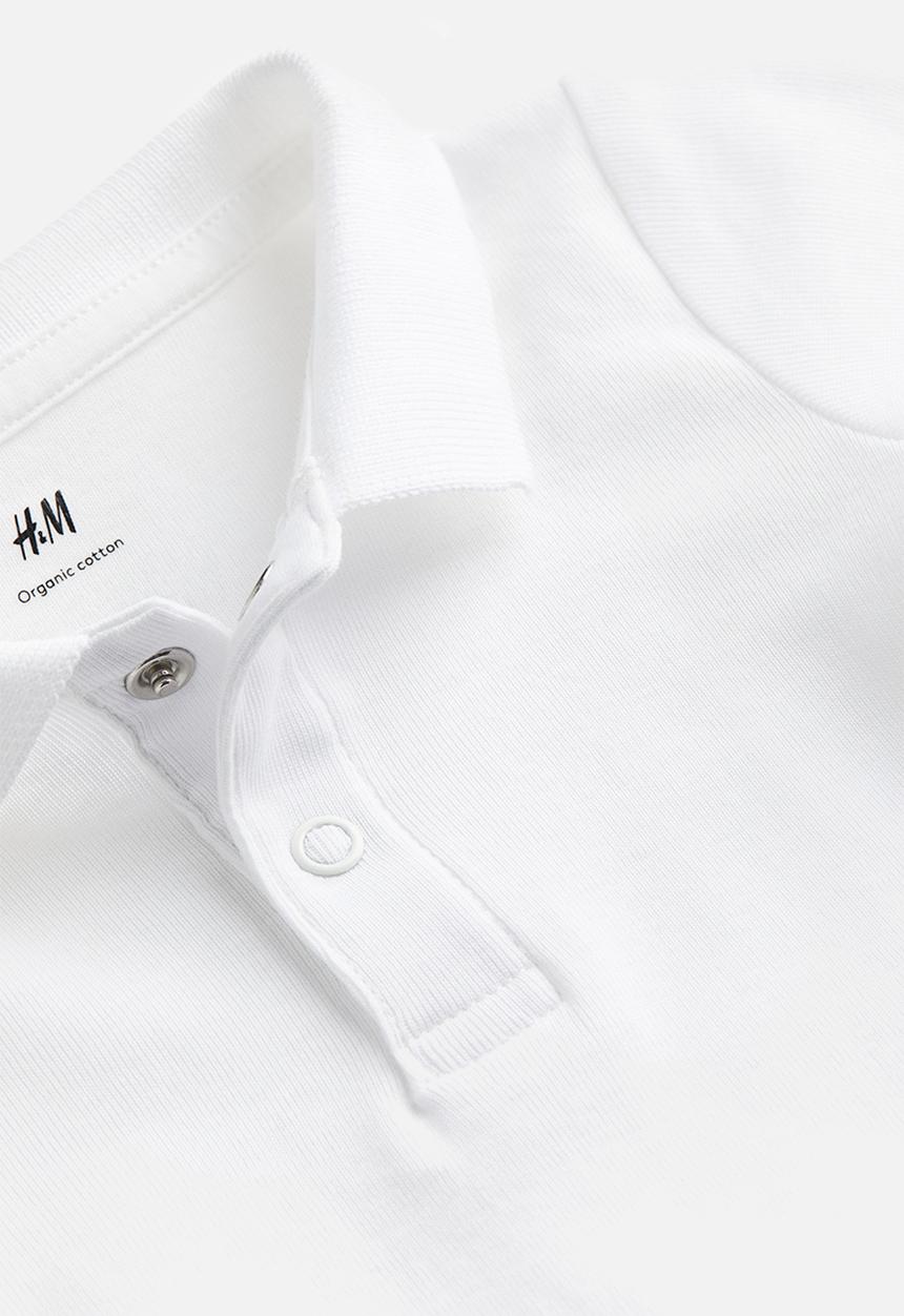 H&M - Collared bodysuit - white