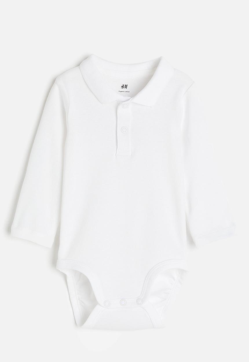 H&M - Collared bodysuit - white