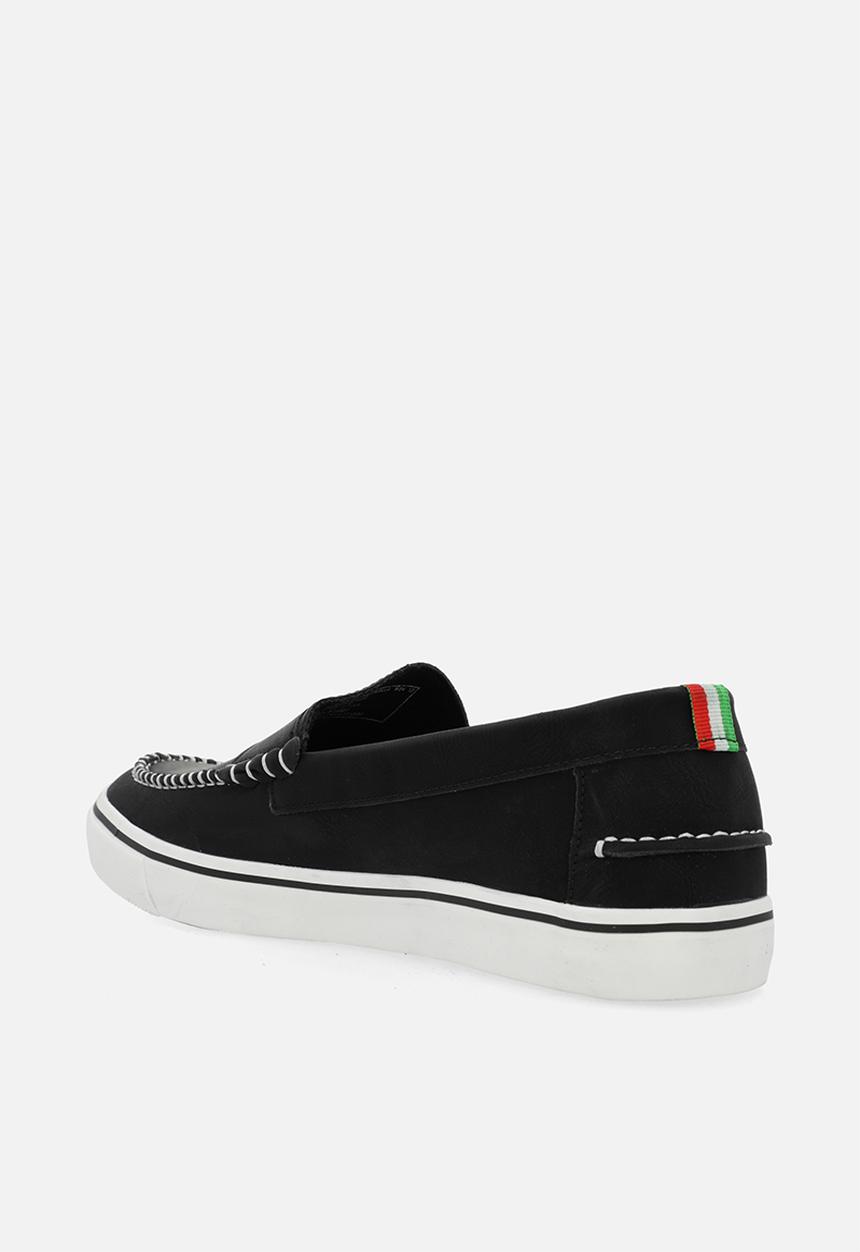 MAZERATA - Vinny 1 faux nubuck - black
