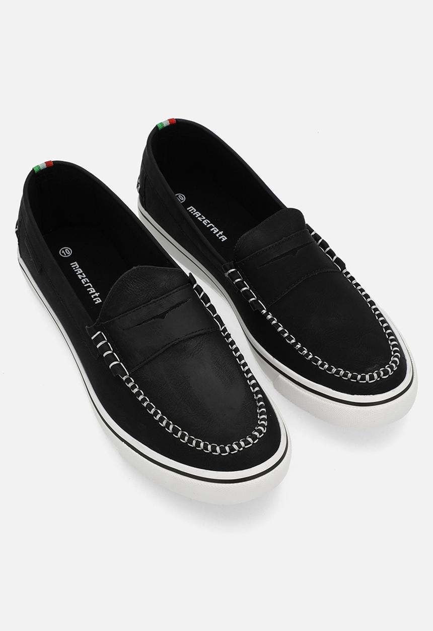 MAZERATA - Vinny 1 faux nubuck - black