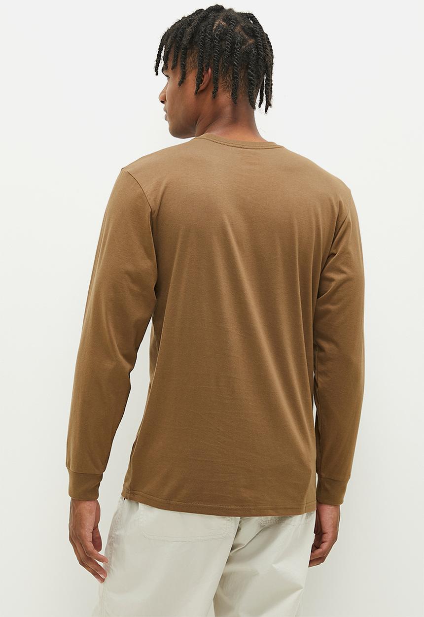 Vans - Mn left chest hit ls - coffee liqueur 