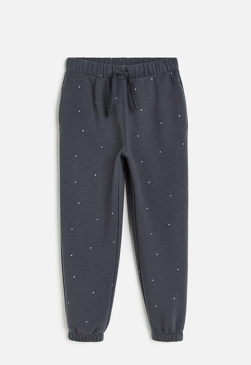 H&M - Joggers - dark grey/spotted 