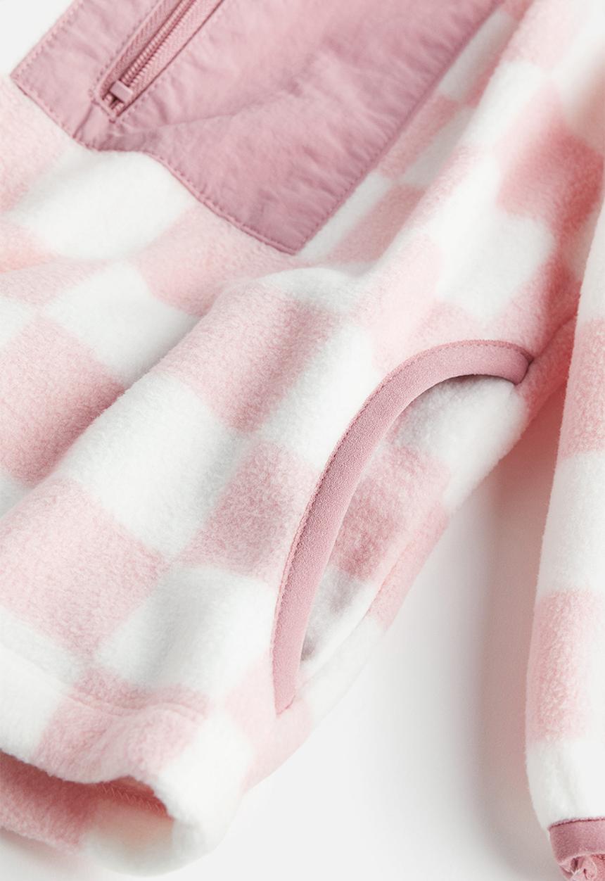 H&M - Patterned fleece jacket - pink,multi