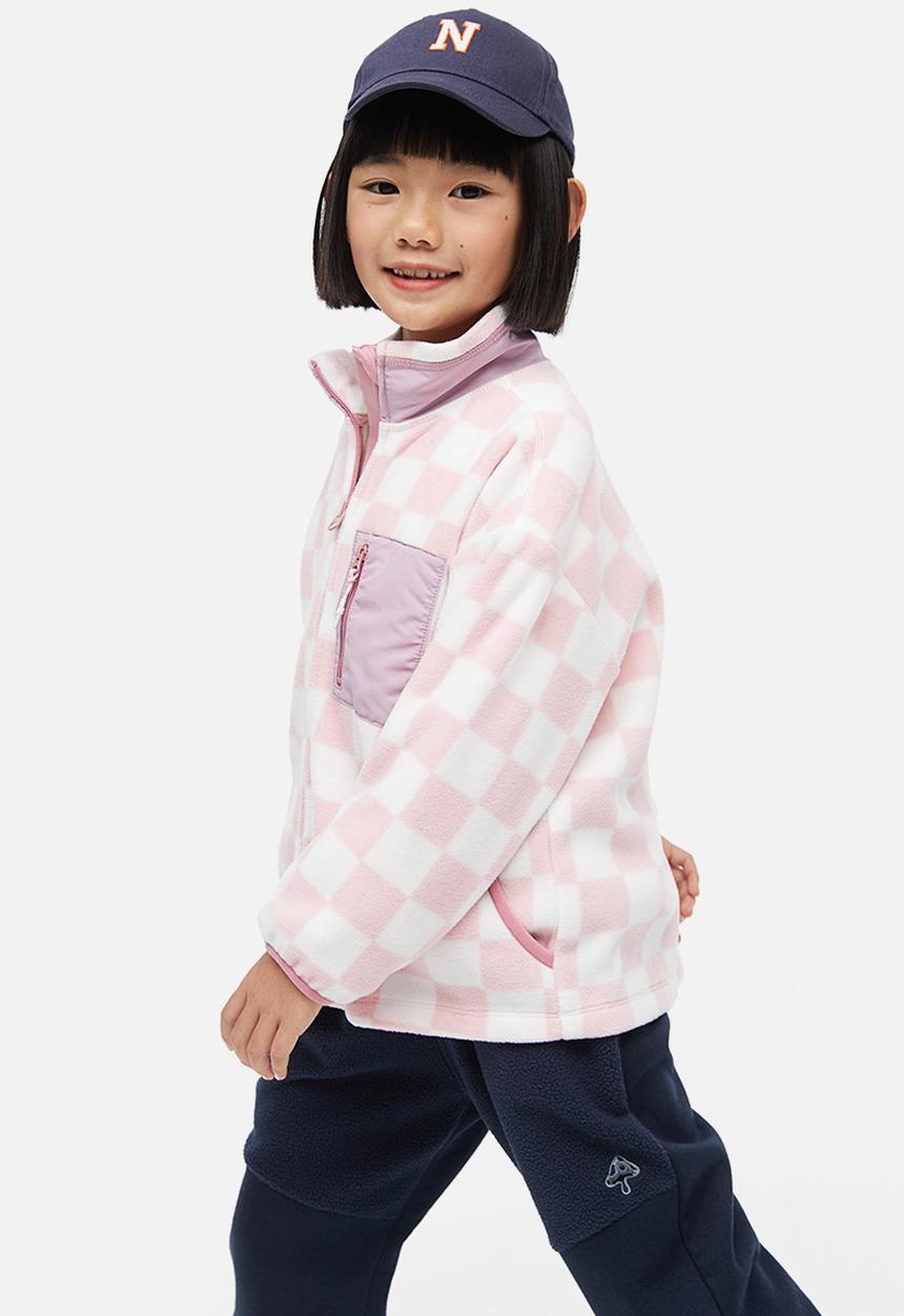 H&M - Patterned fleece jacket - pink,multi