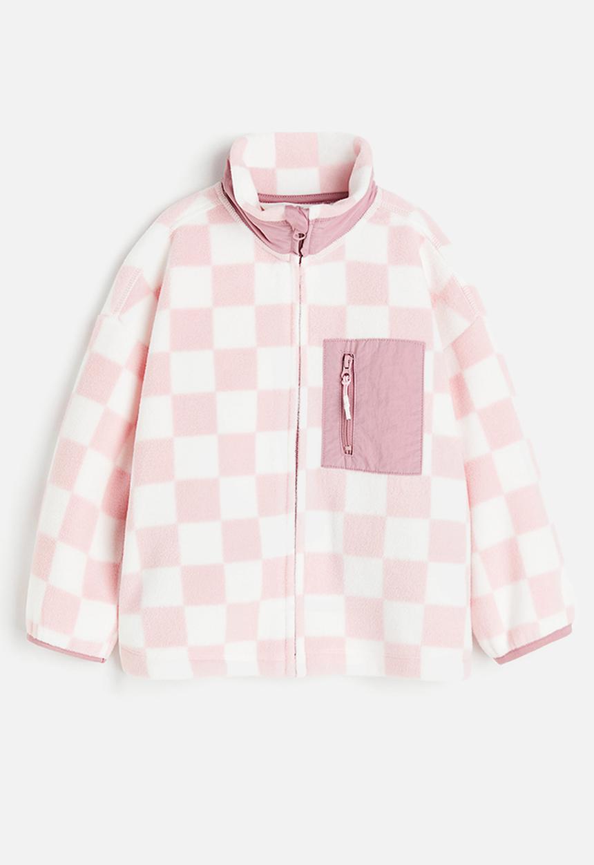 H&M - Patterned fleece jacket - pink,multi